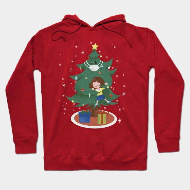 Funny Christmas tree special COVID Hoodie by Mimie20